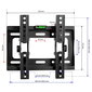 Telerihoidik 13-48" 200x200 KG-1035 Alabama KING MOUNT hind ja info | Teleri seinakinnitused ja hoidjad | kaup24.ee