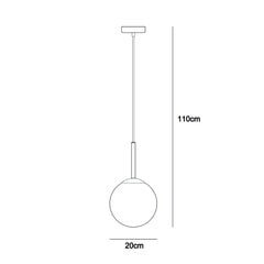 Rippvalgusti Deore PND-5578-1S-BRO-BK цена и информация | Люстры | kaup24.ee