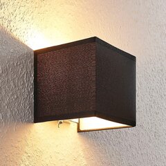 Настенный светильник Adea, 13 см, чёрный цена и информация | Настенные светильники | kaup24.ee