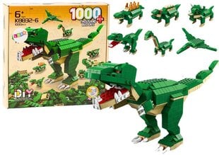 Dinosauruse konstruktor Lean Toys 6in1, 1000 tk hind ja info | Klotsid ja konstruktorid | kaup24.ee