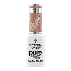 Hübriid küünelakk Victoria Vynn Pure Creamy Hybrid, 043 Bella Brown, 8 ml hind ja info | Küünelakid, küünetugevdajad | kaup24.ee