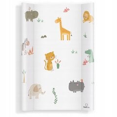 Mähkimislaud BubiKids Animals valge, 47 x 70 cm hind ja info | Mähkimislinad | kaup24.ee