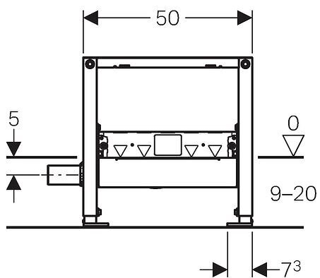 Geberit Duofix duššÄravool seina sisse paigaldatav duširenni element 111.591.00.1 цена и информация | WC-poti tarvikud | kaup24.ee