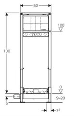 ИНСТАЛЛЯЦИЯ GEBERIT DUOFIX 111.580.00.1 ДЛЯ ДУШЕВЫХ СИСТЕМ цена и информация | Душевые сливы | kaup24.ee