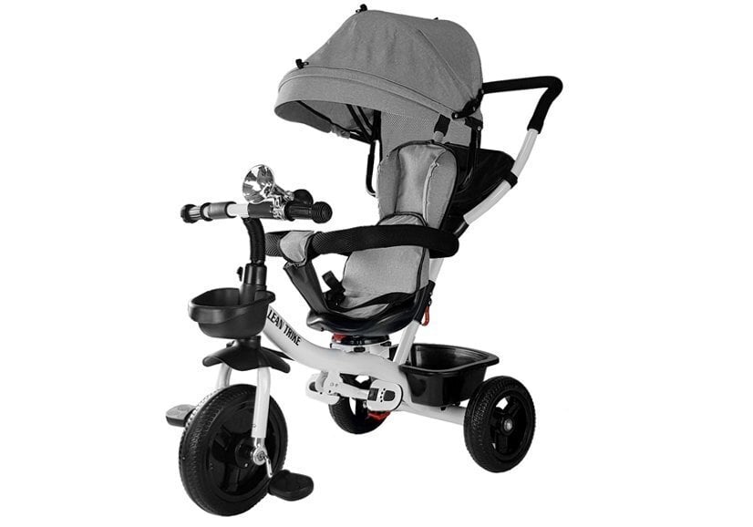 Lean Trike PRO300 kolmjalgne jalgratas koos varikatusega, hall hind ja info | Kolmerattalised jalgrattad | kaup24.ee