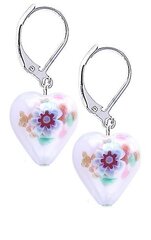 Lampglas Игривые серьги Pink Flower с уникальным дизайном из жемчуга Lampglas ELH11 sLG0279 цена и информация | Серьги | kaup24.ee