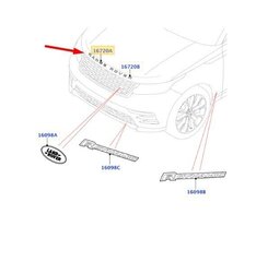 Land Rover Velar L560 капот капот RANGE эмблема значок передний тень атлас подлинный цена и информация | Дополнительные принадлежности | kaup24.ee