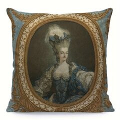 '1tk padjapüür Janinet Marie Antoinette kujutava kunsti portree - Pehme linane padjapüür dekoratiivsele magamistoa diivani diivanile Talumaja auto - Padjapüürid 45,72x45,72 cm' hind ja info | Dekoratiivpadjad ja padjakatted | kaup24.ee