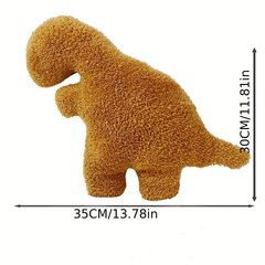 '1 tk. Dino Nugget padi Chicken Nugget Plush padi multikas Dinosauruste täidisega pliis lastele beebikingitus [Halloweeni kaunistus][jõulukink][tänupäev]' hind ja info | Dekoratiivpadjad ja padjakatted | kaup24.ee