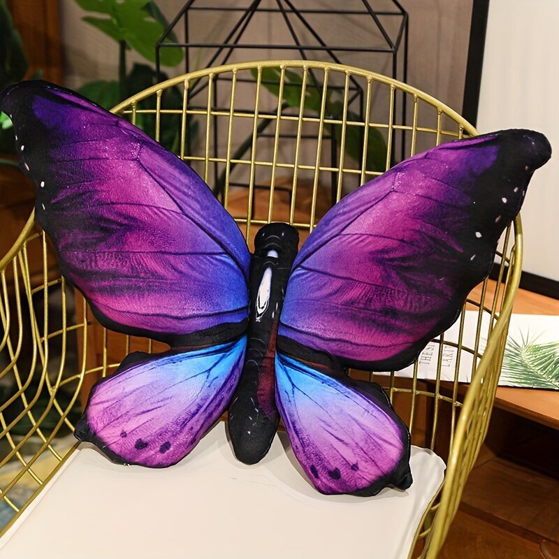 '1 tk Simulation Butterfly Pillow Home Diivani Tooli padi' цена и информация | Dekoratiivpadjad ja padjakatted | kaup24.ee