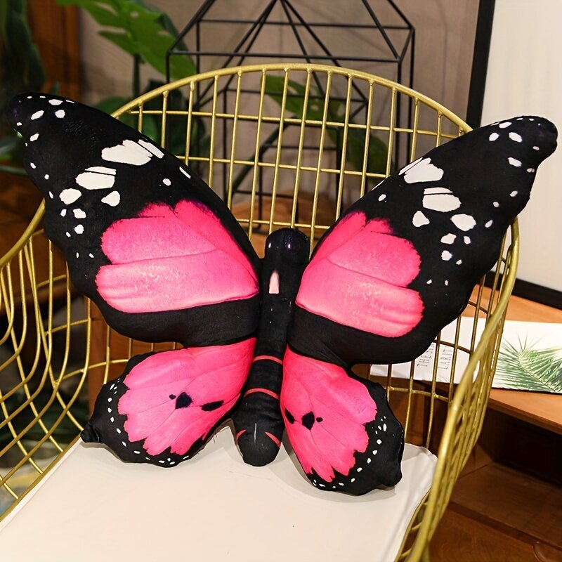 '1 tk Simulation Butterfly Pillow Home Diivani Tooli padi' цена и информация | Dekoratiivpadjad ja padjakatted | kaup24.ee