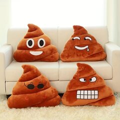 'Expression padi Naljakas koletispadi poo plush nukk' hind ja info | Dekoratiivpadjad ja padjakatted | kaup24.ee