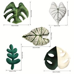 '6 Stiilis Leaf Plush 3D Lehtpadi 3D Kilpkonnakoorega Lehe Sügav Metsa Viskepadi Monstera Padi diivan Diivanile Elutoa Kodukaunistuse kingitus Halloweeni Sisustus, Tänupüha, Jõulukingitus' hind ja info | Dekoratiivpadjad ja padjakatted | kaup24.ee