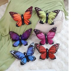 'Realistlik 3D Butterfly Plush padi – pehme polüestrist täidisega loomapadi lastele, sobib ideaalselt diivanile ja kodukaunistuseks, ideaalne kingitus jõuludeks, sõbrapäevaks, sünnipäevaks' hind ja info | Dekoratiivpadjad ja padjakatted | kaup24.ee