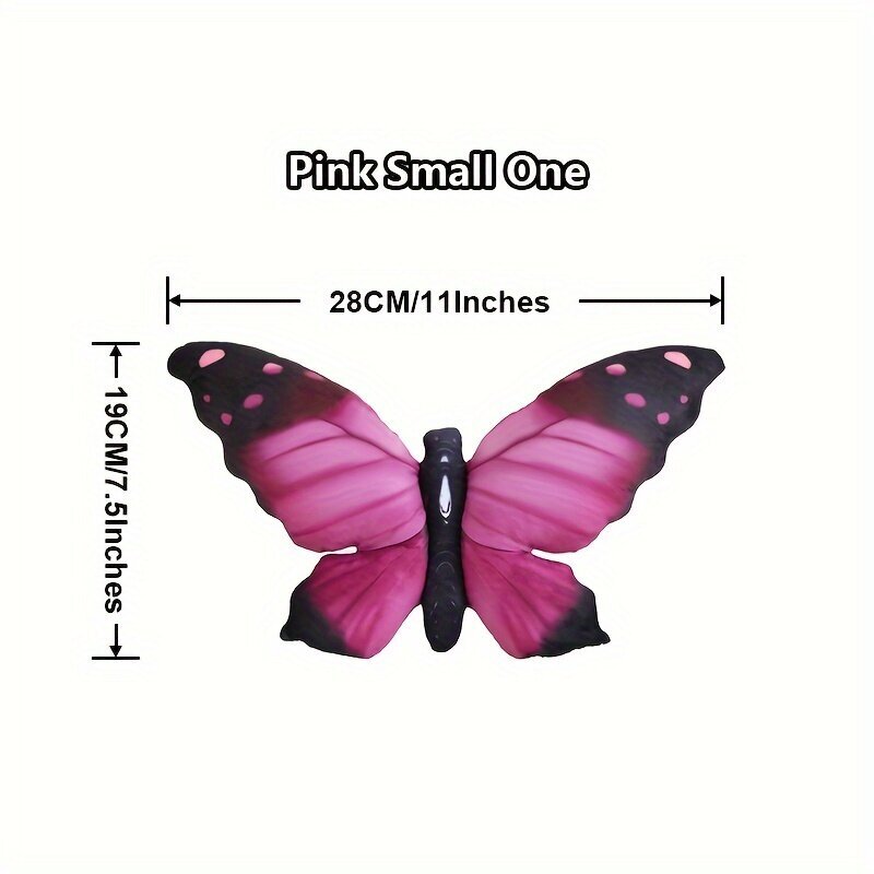 'Realistlik 3D Butterfly Plush padi – pehme polüestrist täidisega loomapadi lastele, sobib ideaalselt diivanile ja kodukaunistuseks, ideaalne kingitus jõuludeks, sõbrapäevaks, sünnipäevaks' hind ja info | Dekoratiivpadjad ja padjakatted | kaup24.ee