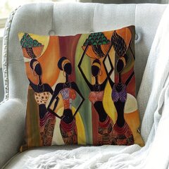 '1 tk padjakatte komplekt, African Square padjakate, padjakate kodukaunistuseks, diivan, tugitool, magamistuba, elutuba, 45,72x45,72 cm' hind ja info | Dekoratiivpadjad ja padjakatted | kaup24.ee