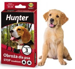 Hunter Kirpu- ja puugikaelarihm koertele 50 cm hind ja info | Toidulisandid ja parasiitide vastased tooted | kaup24.ee