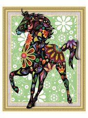 Алмазная мозаика "Colourful horse" 40х50см цена и информация | Алмазная мозаика | kaup24.ee