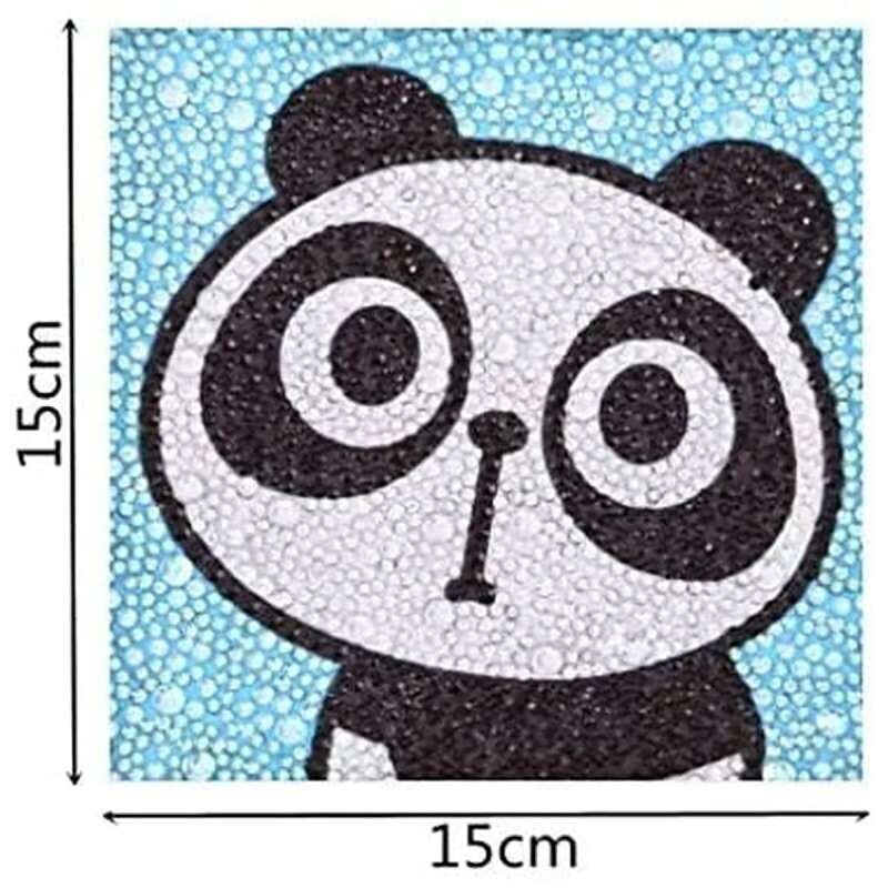 Teemant mosaiik "Surprised panda" 15 x 15cm цена и информация | Teemantmaalid, teemanttikandid | kaup24.ee