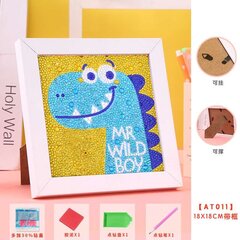 Teemant mosaiik "Blue Dinosaur" 15x15 cm hind ja info | Teemantmaalid, teemanttikandid | kaup24.ee