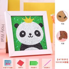 Алмазная мозаика "A panda with a crown" 15х15см цена и информация | Алмазная мозаика | kaup24.ee