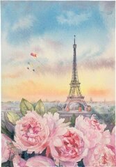 Teemant mosaiik "Peonies in Paris" 30 x 40 cm hind ja info | Teemantmaalid, teemanttikandid | kaup24.ee