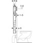 Geberit Sigma WC paak sisseehitatud tualetile UP-720 8 cm, 109.791.00.1 hind ja info | WC-poti tarvikud | kaup24.ee