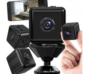 Mini Spy Camera Small WIFI 4K + Bracket Lewer hind ja info | Valvekaamerad | kaup24.ee