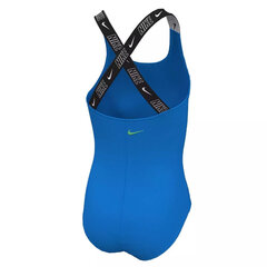 Nike Ujumisriided Teismelistele Nk G Lgo Tape Crossback Blue NESSE726 458 NESSE726 458/M hind ja info | Tüdrukute trikood | kaup24.ee