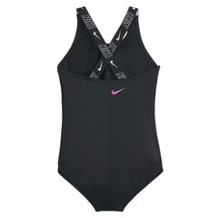 Nike Купальники для девочек Nk G Lgo Tape Crossback Black NESSE726 001 NESSE726 001/XL цена и информация | Купальники для девочек | kaup24.ee