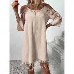 Naiste kleit, boho stiilis, beež SH-10732807-L цена и информация | Туники | kaup24.ee