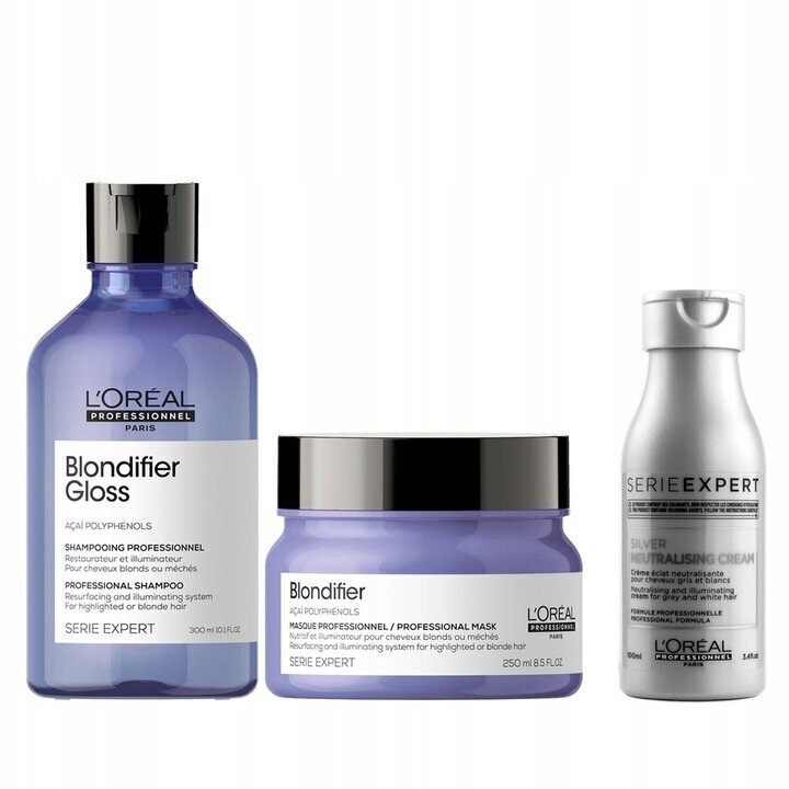 Šampoon Blondifier Gloss 300 ml + mask 250 ml + palsam 100 ml hind ja info | Maskid, õlid, seerumid | kaup24.ee