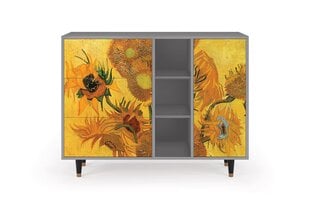 Комод BS2 Sunflowers By Vincent Van Gogh L 125 cm, серый цена и информация | Комоды | kaup24.ee