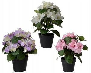 Hortensia potis kunstlik dekoratiivtaim 1 tk 24x25 cm hind ja info | Sisustuselemendid | kaup24.ee