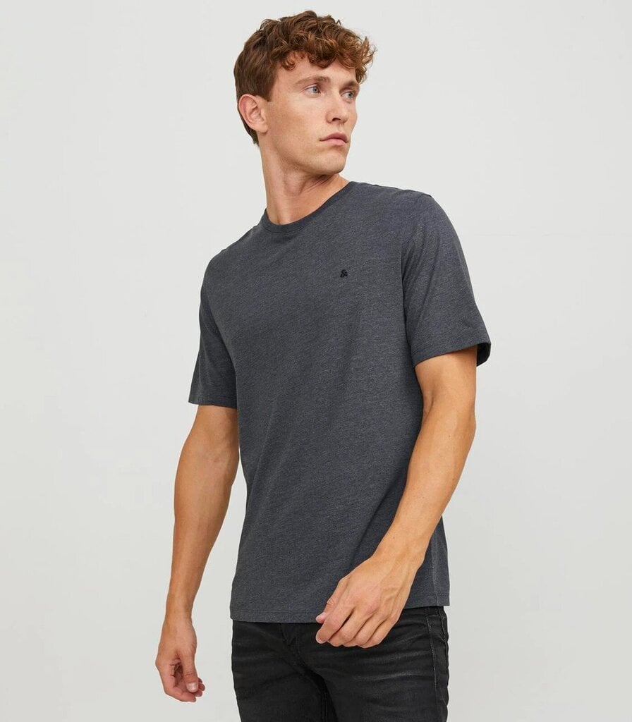 Jack & Jones meeste T-särk 12245087*02, tumehall 5715427284890 цена и информация | Meeste T-särgid | kaup24.ee