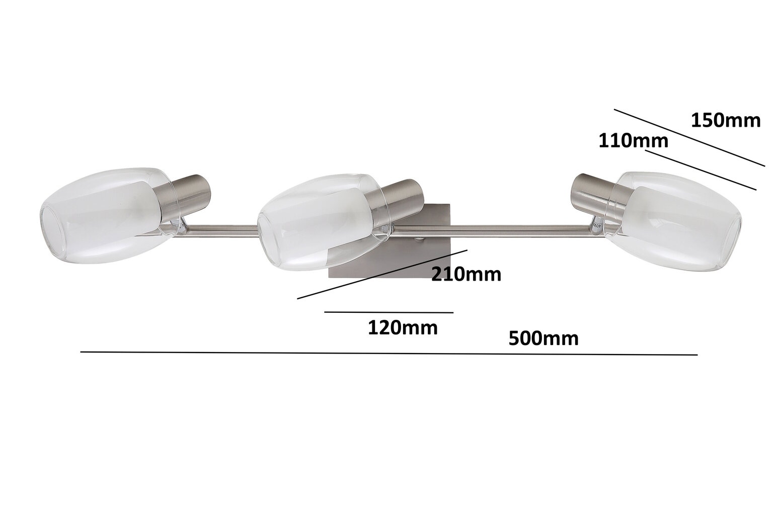 G.Lux universaalne lamp GT-103/3 цена и информация | Laelambid | kaup24.ee