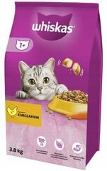 Whiskas kuivtoit maitsva kanaga 3 * 3,8kg цена и информация | Сухой корм для кошек | kaup24.ee