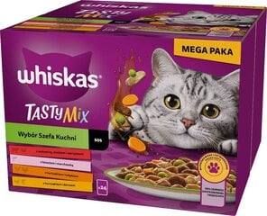 Whiskas Adult Chef's Choice in sauce märgtoit kassidele, 24x85 g цена и информация | Кошачьи консервы | kaup24.ee