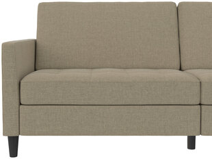 Двухместный диван-кровать Dorel Home Presley, коричневая цена и информация | Диваны | kaup24.ee