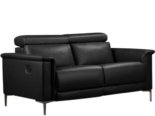 Трехместный диван-реклайнер Loft24 Lund, черный цена и информация | Диваны | kaup24.ee