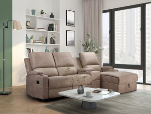 Трехместный диван Loft Dallas, цвета песка цена и информация | Диваны | kaup24.ee