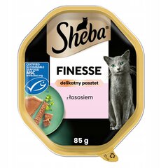 Sheba Finesse märgtoit kassidele lõhepasteediga, 22 x 85 g hind ja info | Konservid kassidele | kaup24.ee