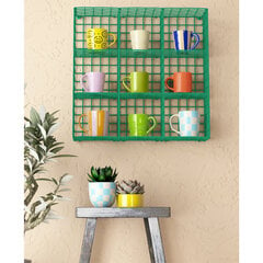 Riiul Notio Living Cup Rack, roheline hind ja info | Riiulid | kaup24.ee