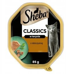 Sheba Classics märgtoit kassidele ulukilihaga, 22 x 85 g hind ja info | Konservid kassidele | kaup24.ee