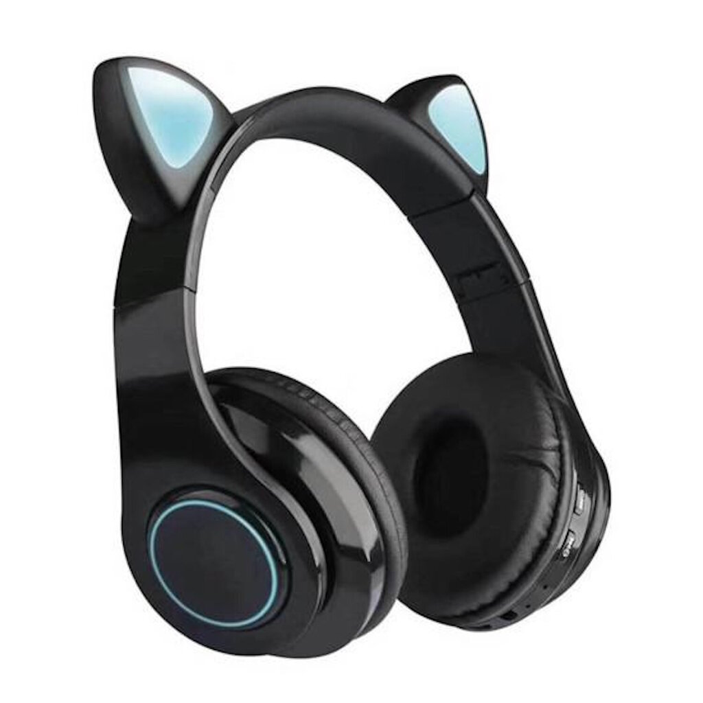 Riff P39M Bluetooth-peakomplekt mikrofoniga + Led Cat Ears Black hind ja info | Kõrvaklapid | kaup24.ee