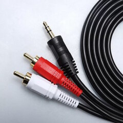 Riff RF010 Аудиокабель 3,5 мм — 2x RCA, позолоченные разъемы длиной 1,5 м цена и информация | Кабели и провода | kaup24.ee