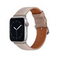 Riff nahast rihm Apple iWatch seeriale 42 /44 /45 /49 mm, beež hind ja info | Nutikellade ja nutivõrude tarvikud | kaup24.ee