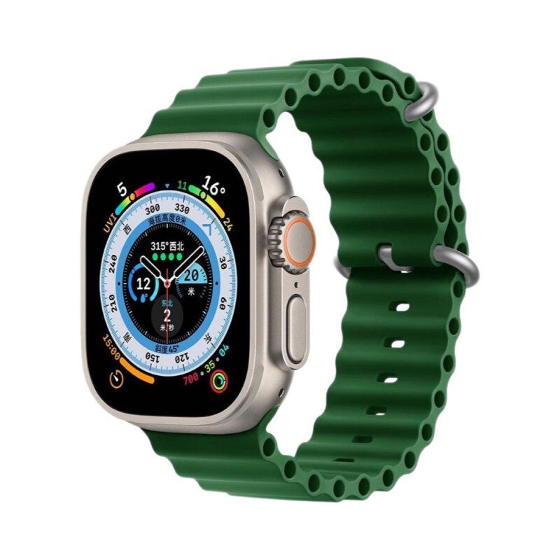 Riff silikoonrihm Ocean Apple iWatch seeriale 42 /44 /45 /49 mm, Ristikuroheline hind ja info | Nutikellade ja nutivõrude tarvikud | kaup24.ee