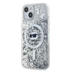Karl Lagerfeld KLHMP14SLGCHSGH iPhone 14 | 15 | 13 6.1" hardcase transparent Liquid Glitter Choupette Head Magsafe цена и информация | Чехлы для телефонов | kaup24.ee