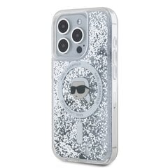 Karl Lagerfeld KLHMP15XLGKISGH iPhone 15 Pro Max 6.7" hardcase transparent Liquid Glitter Karl Head Magsafe цена и информация | Чехлы для телефонов | kaup24.ee